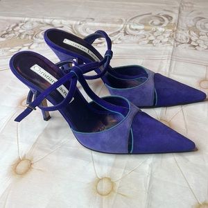 Christian Lacroix suede Blue sz 37E